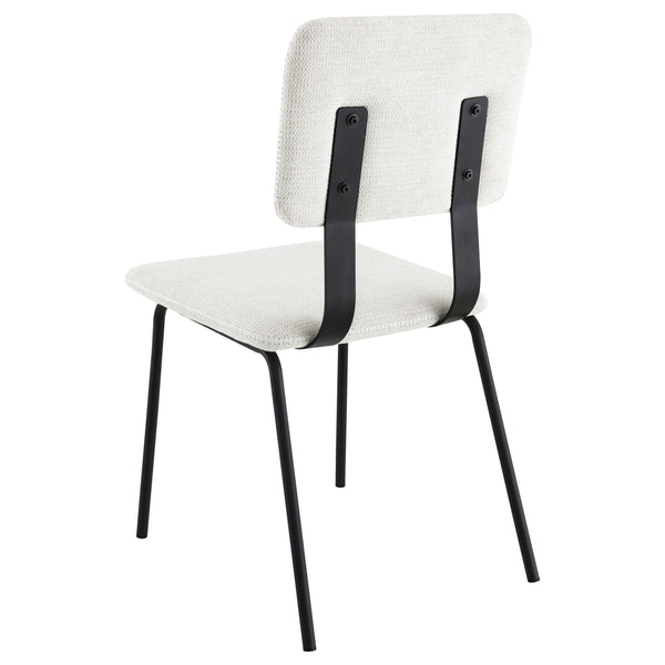 English Elm Darby Pu Leather Dining Side Chairs Set of 2 with Chrome Frame Modern Kitchen B062P440462