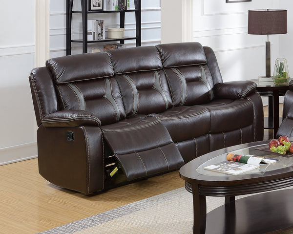 English Elm Modern Power Reclining Sofa and Loveseat Set Leatherette Tufted Living Room B011S02441