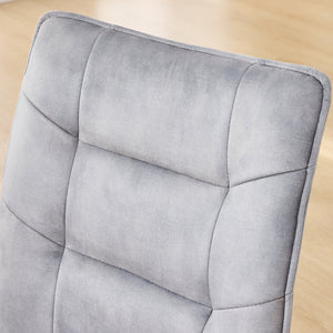 English Elm Modern Velvet Dining Chairs 2-Piece Set - Plush Comfort With Durable Iron Frames In Mustard & Gray N842P284568E