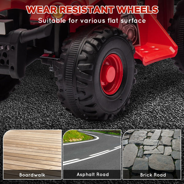 English Elm Qaba 6v Battery Powered Kids Atv Ride on Four Wheeler with Music Ages 2 to 6 W2225P249803