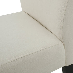 English Elm Corbin Upholstered Slipper Dining Chairs Set of 2 Tapered Leg Contemporary Style 54946.00IVY