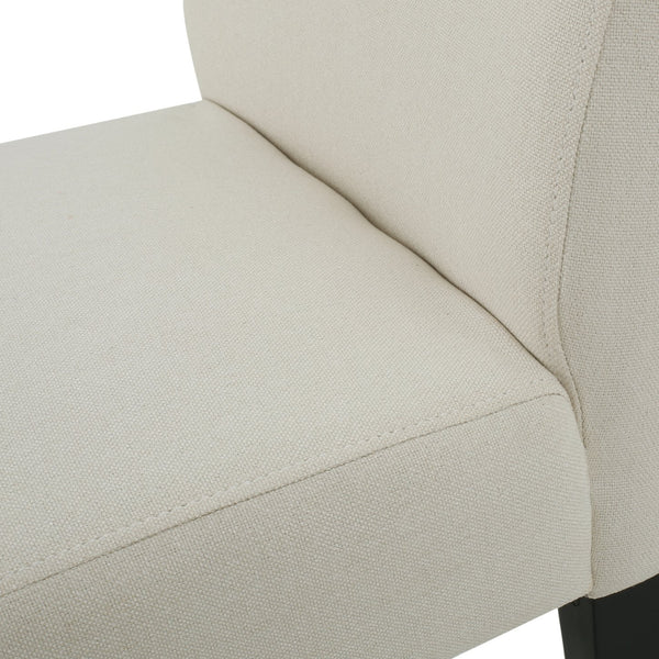 English Elm Corbin Upholstered Slipper Dining Chairs Set of 2 Tapered Leg Contemporary Style 54946.00IVY