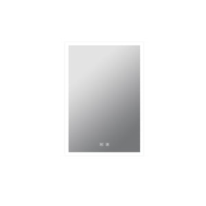 English Elm Mesa Aluminum Led Medicine Cabinet with Defogger Touchscreen and Soft Close Door B2731P478358