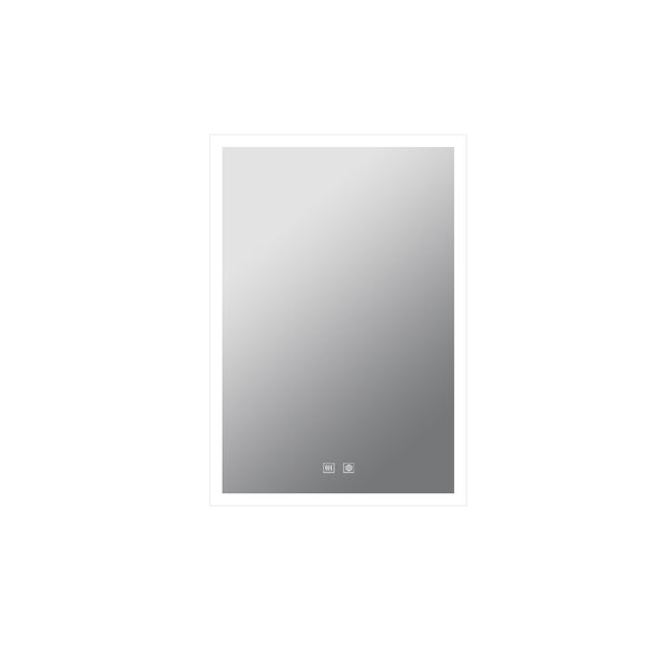 English Elm Mesa Aluminum Led Medicine Cabinet with Defogger Touchscreen and Soft Close Door B2731P478358