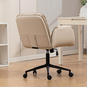 English Elm Stylish Barrel Swivel Accent Chair Upholstered Seat with Storage for Vanity or Dining W3248P424650