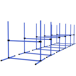 English Elm PawHut 63" 6-Tier Small Animal Habitat with Hammock, Heavy-Duty Steel Cage, Wheels & Removable Tray Blue W2225P217632