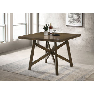 English Elm Maxine Brown Mindi Veneer Square Counter Height Table for Farmhouse Dining Rooms B062S01451