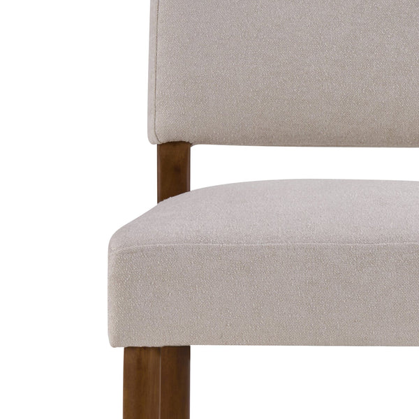 English Elm 26'' Rubberwood Fabric Counterstool Set Padded Backrest Kitchen Island Seating Light Gray N780P394271G