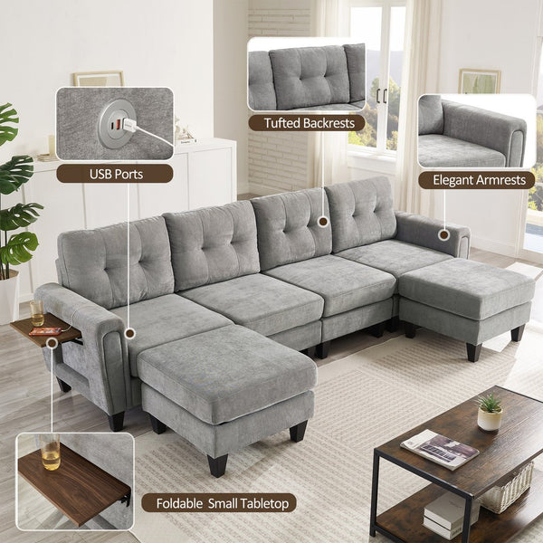 English Elm Swivel Barrel Accent Chair Chenille Tufted Round Club Seat for Living Room Lounge N719S002250E