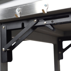 English Elm 54.33" Farmhouse Outdoor Kitchen Cart Solid Fir Frame Steel Top Storage Bbq Prep Blue Gray,Walnut Brown N767P379702B