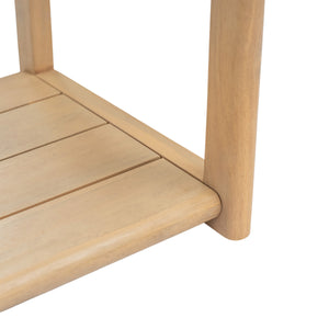 English Elm Christopher Knight Home® - Woodside Light Teak Rectangular Outdoor Buffet & Console Table – Acacia Wood, 300lb Capacity, Sleek Design N775P361821L