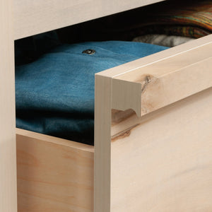 English Elm 4-Drawer Chest With Smooth-Glide Drawers - Contemporary Brown Finish For Stylish Storage Solutions B356P402814