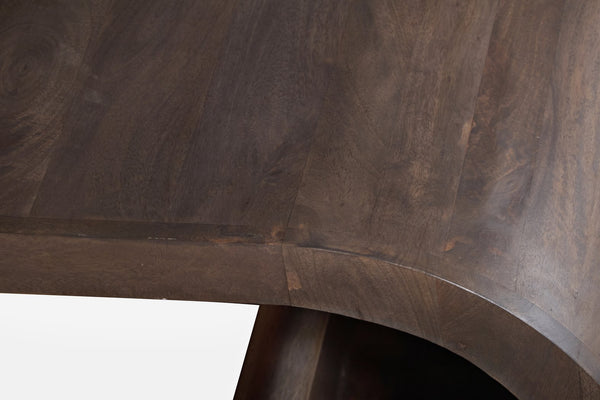 English Elm Vintage Gray Wash Solid Mango Wood Coffee Table Handcrafted for Rustic Living Rooms B024P430772