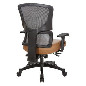OSP Home Furnishings Big and Tall Ergonomic Office Chair with Breathable Matrix Back and Lumbar Support 639-3T1763-R113
