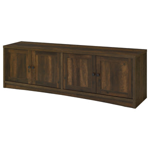 English Elm Sloat Matte Black Three Piece Entertainment Center with Media Towers for Large Tvs B062S01796