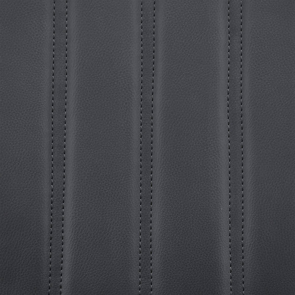 English Elm Quorin 26" Swivel Counter Height Gray Faux Leather Bar Stool with Black Wood, 360° Smooth Glide B2736P268595