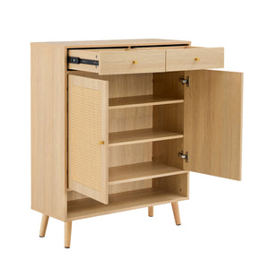English Elm Multi-Functional Modern Minimalist Mdf Shoe Cabinet - Stylish Storage For Nordic & Industrial Homes W3226P278927
