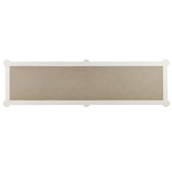 Aster Console Table - Elegant Mahogany & Oak Design with Brass Accents, Perfect for Any Room!