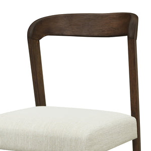 English Elm Christopher Knight Home® - Solid Rubber Wood Counter Stools Set Of 2 - Walnut Finish With Beige Upholstery For Modern Comfort N771P292086T