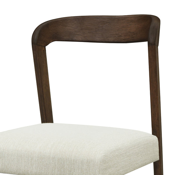 English Elm Christopher Knight Home® - Solid Rubber Wood Counter Stools Set Of 2 - Walnut Finish With Beige Upholstery For Modern Comfort N771P292086T