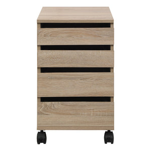 OSP Home Furnishings Holly Mobile Storage Cart River Oak