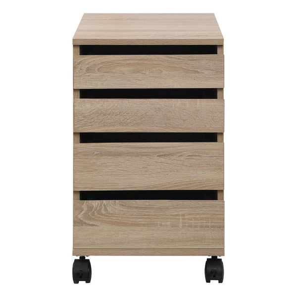 OSP Home Furnishings Holly Mobile Storage Cart River Oak