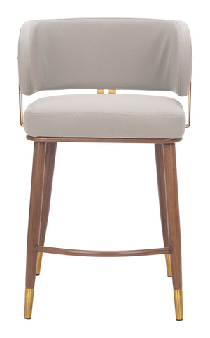 Brew Contemporary Fabric Chair with Steel Frame and Faux Wood Laminate for Elegant Dining Spaces