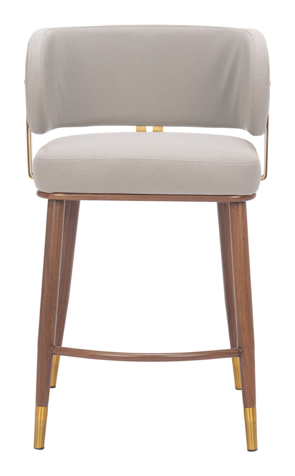 Brew Contemporary Fabric Chair with Steel Frame and Faux Wood Laminate for Elegant Dining Spaces