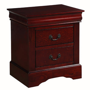 English Elm Cherry 2-Drawer Nightstand