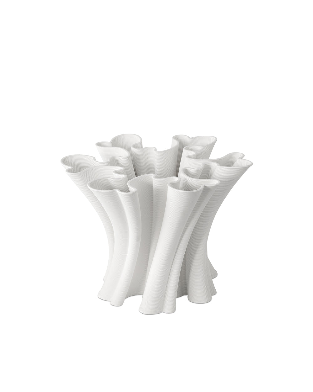 Godet White Vase
