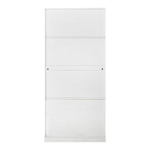 English Elm 72" Modern Fluted Pantry Cabinet with 2 Large Silent Drawers, 8-Door Spice Rack & Adjustable Shelf Organizer White W2917P294993
