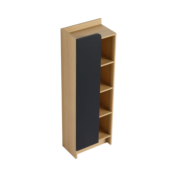 English Elm 16" Slim Wall Mounted Bathroom Cabinet Plywood Open Shelves Scandinavian Storage W3450P440620
