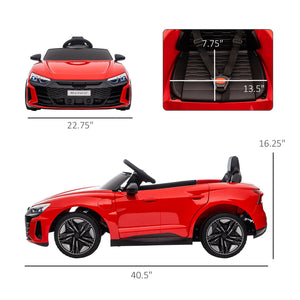 English Elm Aosom Licensed Audi Rs Electric Ride on Toy Car with Remote Control and Suspension W2225P200870