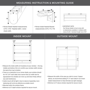 JLA Home Madison Park - Linen Kyler Roman Shade — Light‑Filtering Linen-Blend, Cordless Child-Safe Design, OEKO-TEX Certified 27 L x 64 W x 0.13H MP40-8912