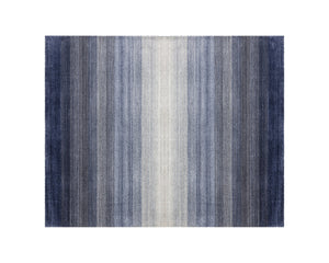 Sunpan Lagos Hand-Loomed Wool-Blend Rug - Artisan-Crafted Ombre Design for a Stunning Home Transformation Blue