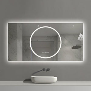 English Elm 48*24 Inch Led Bathroom Mirror - Anti-Fog, Dimmable Vanity Mirror With 3 Colors, Modern Design! W2709P380636