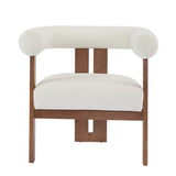 Christopher Knight Home® - Noble House - - Modern Upholstered Round Arm Accent Chair