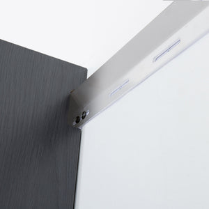 English Elm Astro Series Durable Wall-Mounted Storage Cabinet - 32" W X 79" H, Modern Design & Soft-Closing Features B040S00129