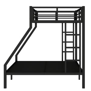 English Elm Metal Twin Xl Over Queen Bunk Bed – Space-Saving Design, Strong Steel Frame, No Box Spring Needed! W1580P336606