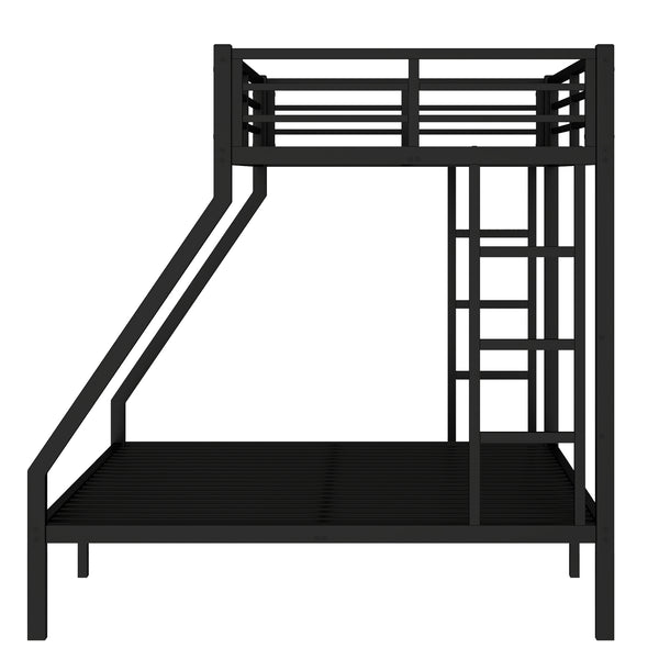 English Elm Metal Twin Xl Over Queen Bunk Bed – Space-Saving Design, Strong Steel Frame, No Box Spring Needed! W1580P336606