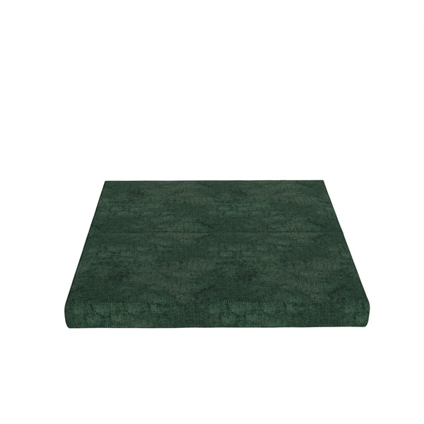 English Elm 80" Chenille Folding Floor Sofa Converts to King Sleeper with Modular Repositionable Arms Green W1885P204178