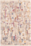 Unique Loom Deepa Boone Machine Made Abstract Rug Ivory, Beige/Blue/Light Brown/Purple/Gold 5' 3" x 7' 10"