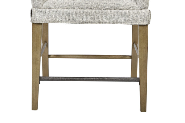 English Elm Upholstered Chair with Hickory Veneer Cashew Finish, Polyester Fabric Comfort, Stylish Backrest Light Tan 35.5 L x 26.25 W x 29 H B2699P383851