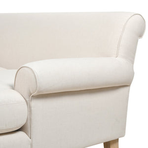 English Elm Jennifer Taylor Home - Alana 88" L-Shape Reversible Sectional Sofa with Linen Beige Upholstery, Kiln-Dried Frame, Foam Comfort B2719P238357