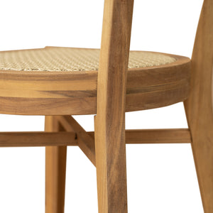 English Elm Christopher Knight Home® - Netro 7PCS Outdoor Patio Dining Set with Acacia Wood Table & Wicker Chairs, Light Brown Teak Finish NETRO7PCSET