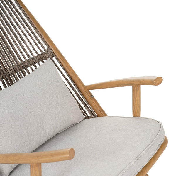 English Elm Set of 3 Outdoor Iron Rocking Chairs with Woven Rattan Back and Ceramic Tile Table N769P289096T_2_N769P414511B