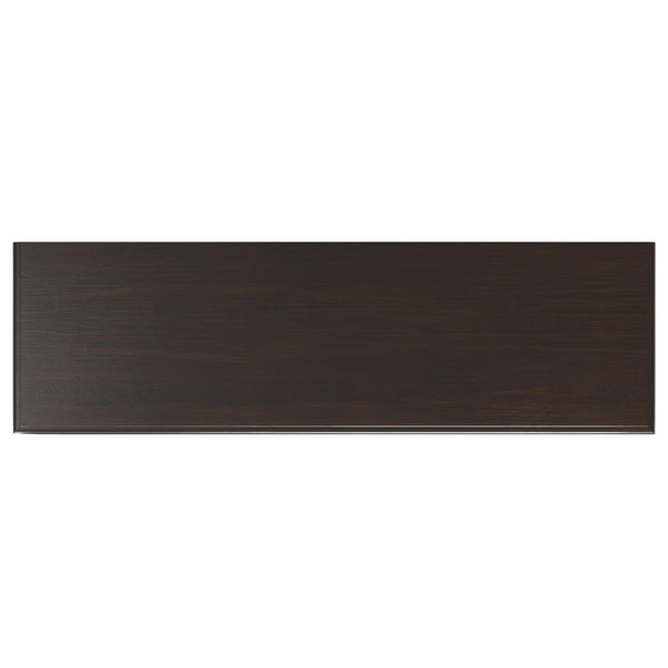 English Elm Connaught Solid Wood Buffet with Glass Doors Raised Panel Drawers Dining Storage B136P436051