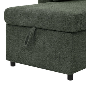 English Elm Convertible Sofa Bed – Versatile 3-In-1 Sectional With Hidden Storage & Plush Comfort For Small Spaces B343S00024