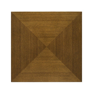 English Elm Square Wood Side Table - Mid-Century Modern Walnut Brown Accent Table For Stylish Living Spaces B016P370666-GIGA