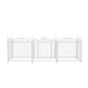 English Elm Dog Playpen 8 Panel Heavy Duty Iron Pet Enclosure Foldable Indoor Outdoor Exercise Pen W368P233997
